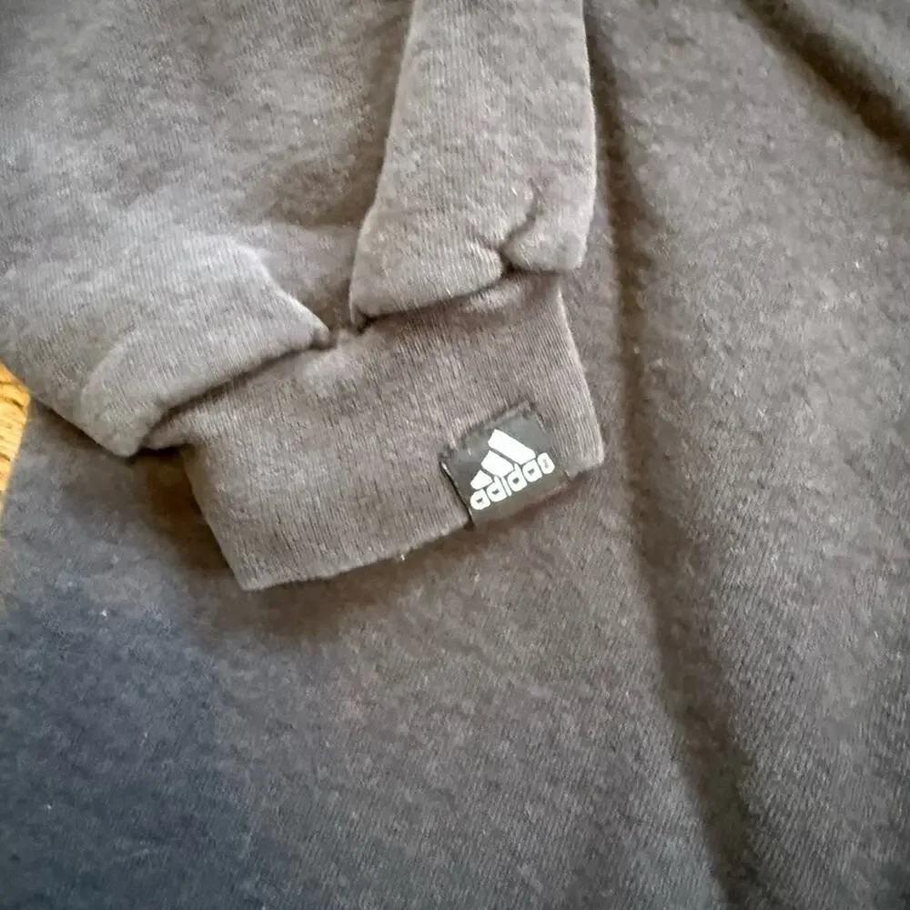 Vintage 90s Adidas Faded Black Crewneck Sweatshirt